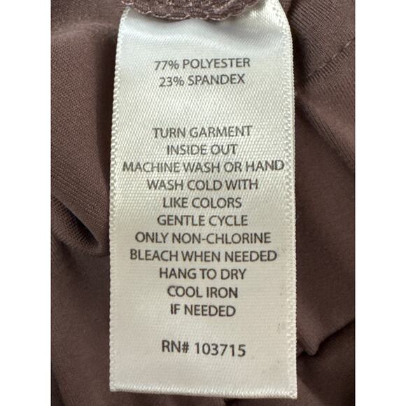 Joie Deep Mauve Pull On Pants Stretch Waist Full Length Soft Casual XS Women - Picture 7 of 8